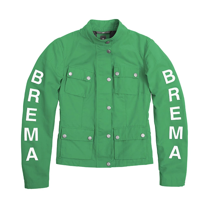 Tessuto Giacca Donna Brema Silver Vase Verde