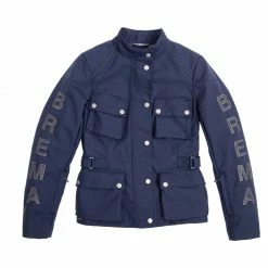 Tessuto Giacca Donna Brema Silver Vase Gt H2out Navy