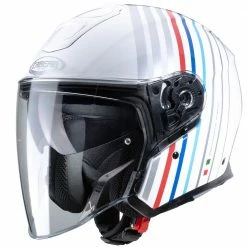 Fibra Casco Caberg Flyon Bakari Bianco Bmw