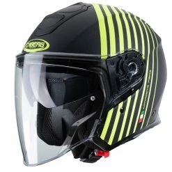 Fibra Casco Caberg Flyon Bakari Nero Giallo Fluo